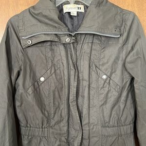 IEUC Forever 21 Olive Green Utility Jacket size SP